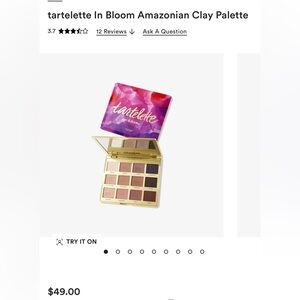 Tarte in bloom eye shadow palette
